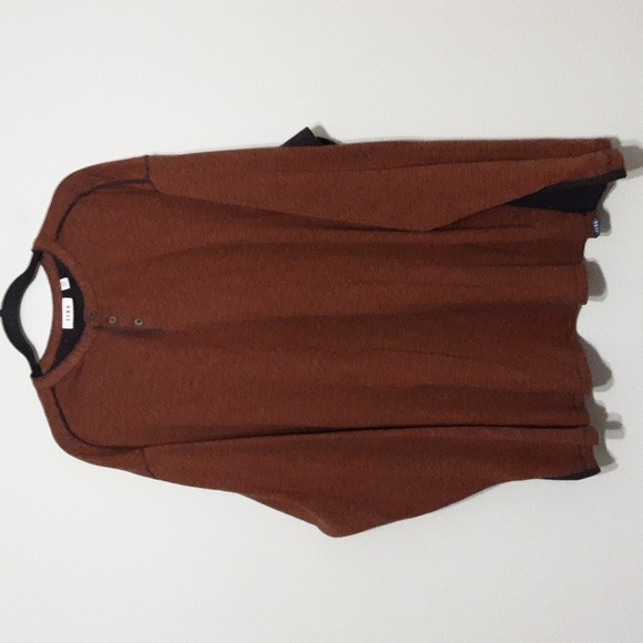 RowM pullover top men 3XB base layer brown outdoor performance casual y2k retro - Picture 1 of 8